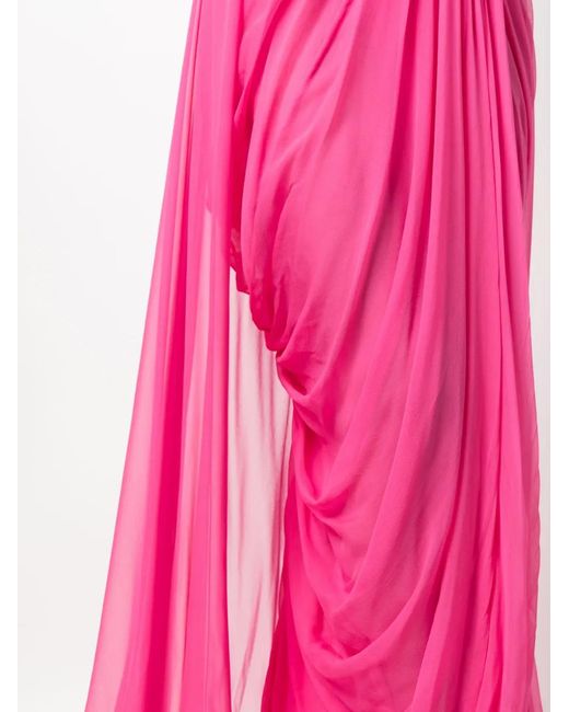 Alberta Ferretti Pink Long -Signed Long Dress