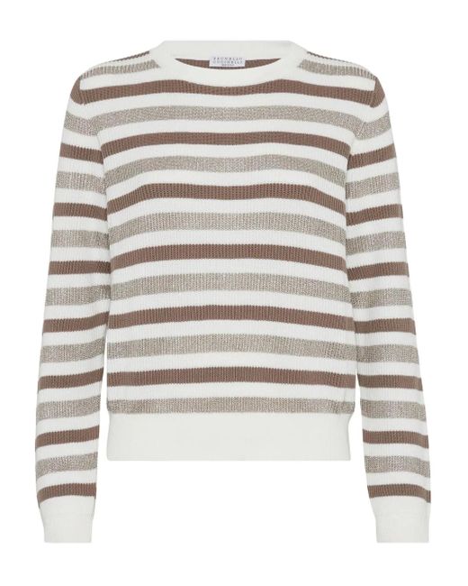 Jersey de algodón Brunello Cucinelli de color White