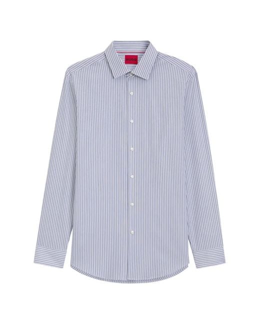 HUGO Purple Striped Shirt for men