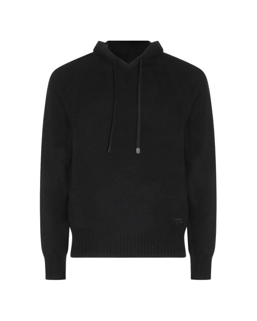 Tom Ford Black Drawstring Hoodie for men