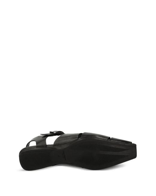 Vagabond Black Wioletta Buckle-Fastening Leather Sandals