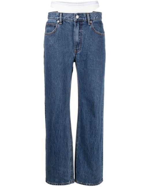 Alexander Wang Blue Jeans im Layering-Look