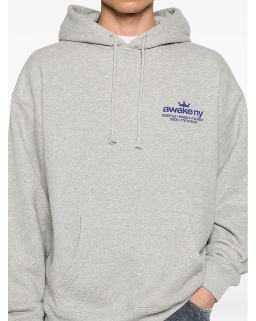 AWAKE NY White Good Everywhere Logo Hoodie for men