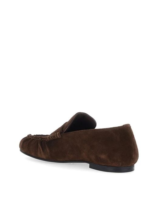 Alohas Brown Aven Suede Loafers for men