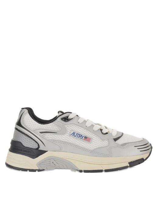 Autry White Hyperway Low Sneakers
