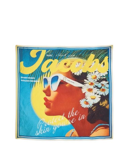 Marc Jacobs Blue Sun Poster Scarf