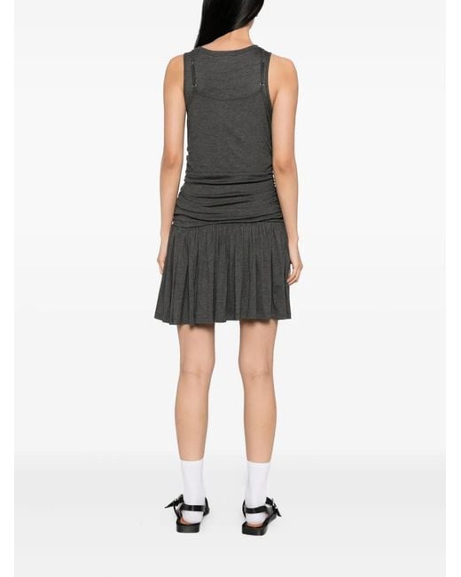 B+ AB Gray Sleeveless Dress