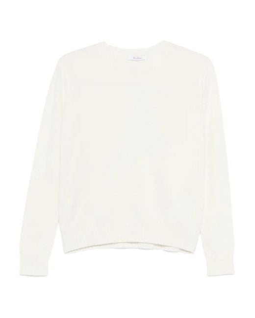 Max Mara White Sweaters