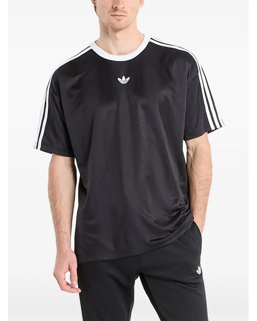 Adidas Black Logo-Detail T-Shirt for men