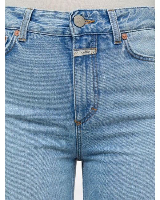 Closed Blue Wide-leg Organic-cotton Jeans