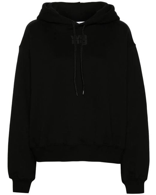 Alexander Wang Black Cotton-Blend Hoodie