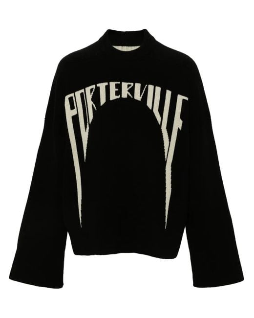 Rick Owens Black Sweater Porterville for men