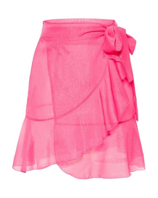 Paramidonna Pink Zoe Wrap Beach Skirt