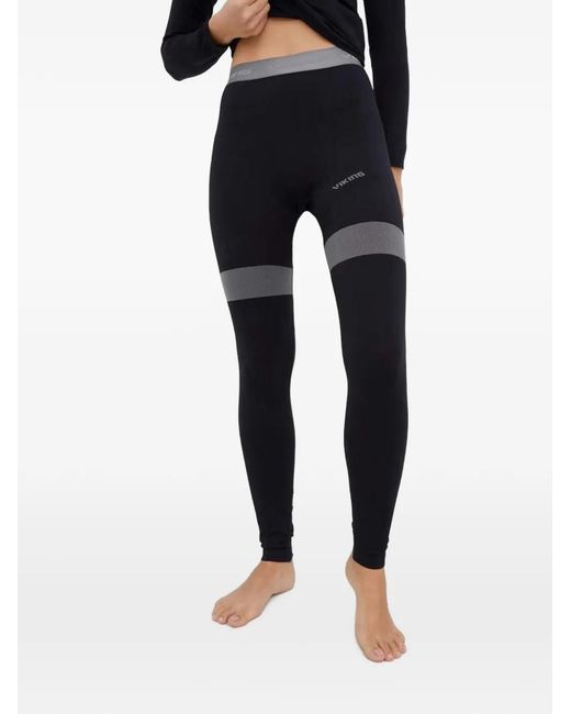 Viking Blue Contrast-Panel Ski Set