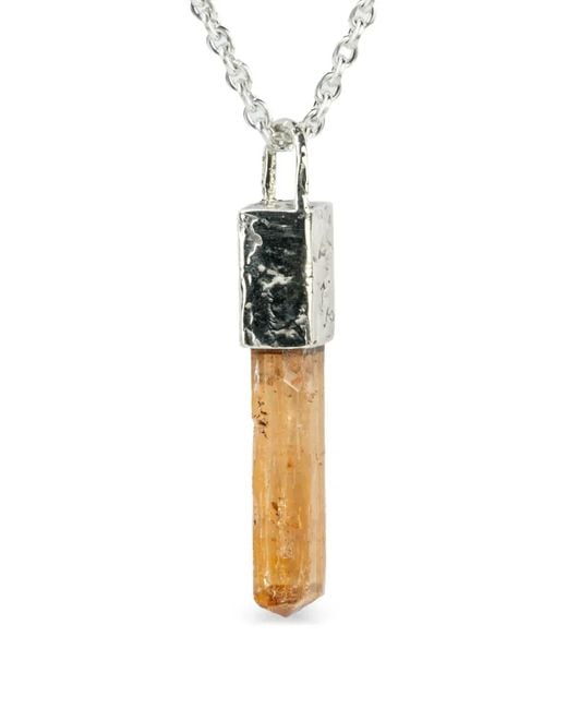 Parts Of 4 Metallic Talisman Imperial Topaz Necklace