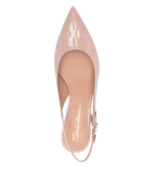 Santoni Pink 45Mm Audrey Pumps