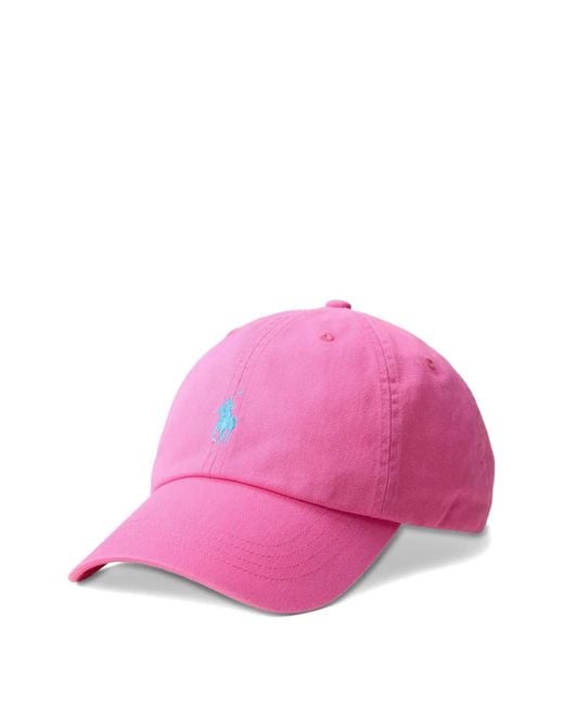 Polo Ralph Lauren Pink Twill Cotton Cap for men