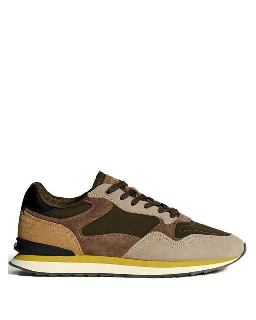 HOFF Brown 30Mm City Aspen Panelled Lace-Up Sneakers for men