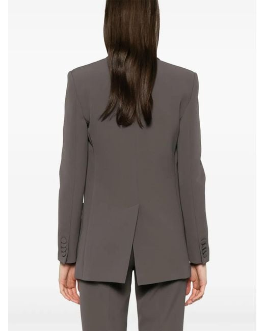 DR. HOPE Gray Double-Breasted Blazer