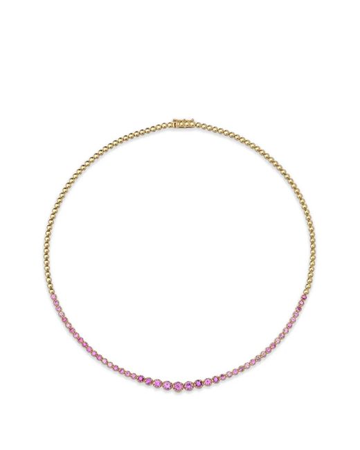 Jennifer Meyer Metallic Sapphire Tennis Necklace