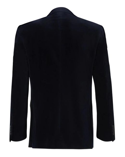 Canali Blue Velvet Two-Button Jacket for men