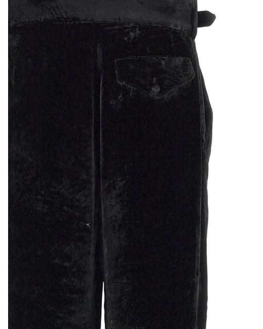 Pantaloni Con Fibbia di Emporio Armani in Black da Uomo