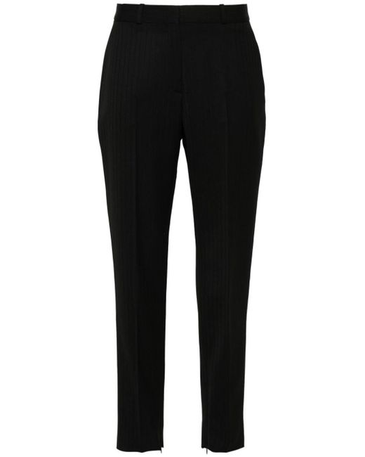 Del Core Black Slim-cut Tailored Trousers