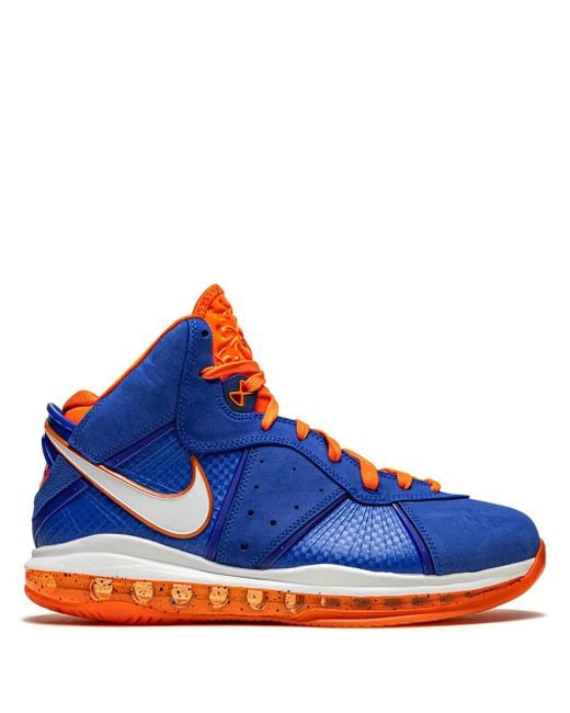 Nike Blue Lebron 8 Qs "Hardwood Classic" Sneakers for men