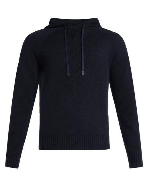 Tom Ford Blue Cashmere Hoodie for men