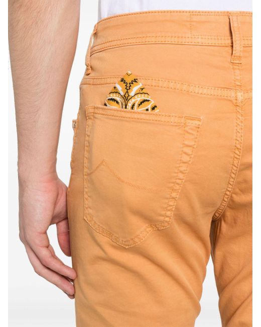 Jacob Cohen Bard Skinny Jeans in het Orange voor heren
