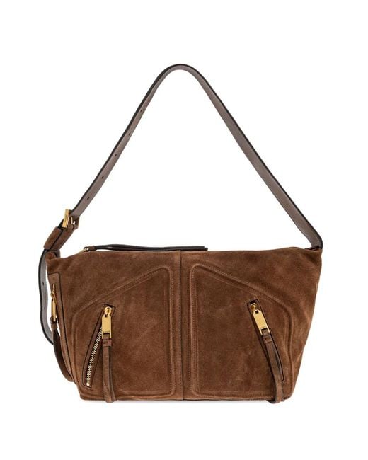 AllSaints Brown Jean Rey Shoulder Bag