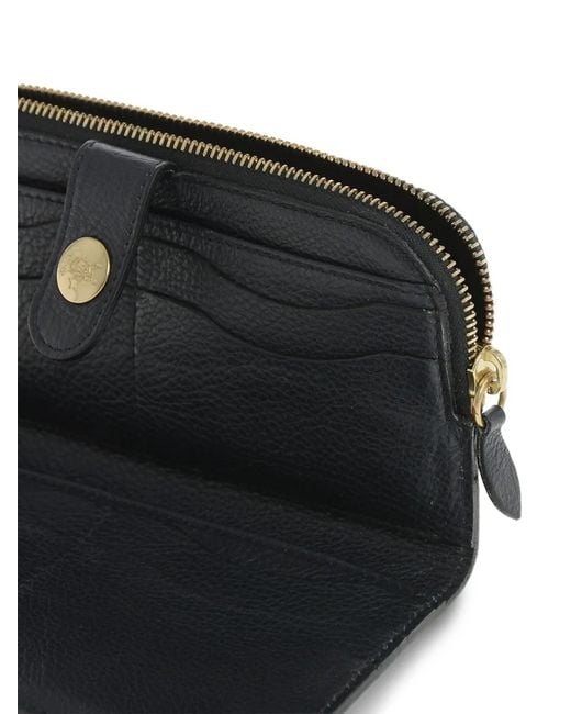 Il Bisonte Black Hammered Leather Wallet