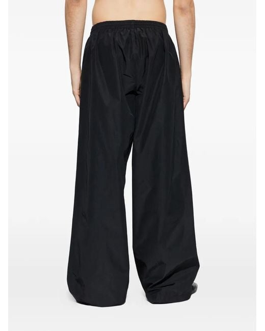 Balenciaga Black 3B Logo-Patch Track Pants for men