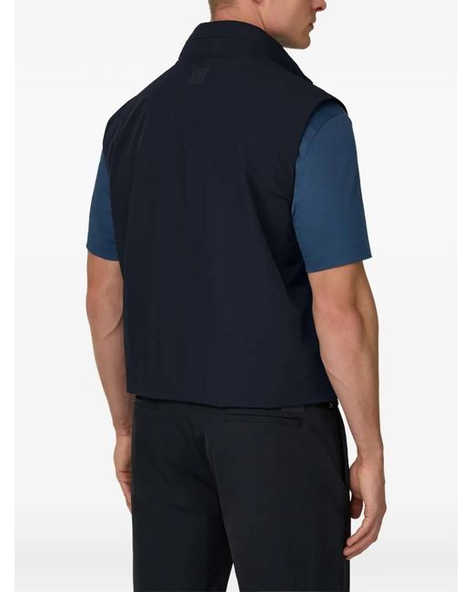Boggi Blue Gilet À Fermeture Zippée for men