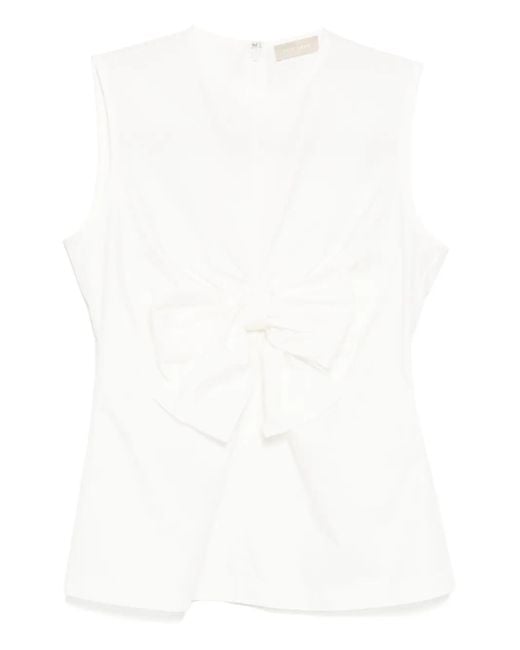 Elie Saab ポプリン トップ White