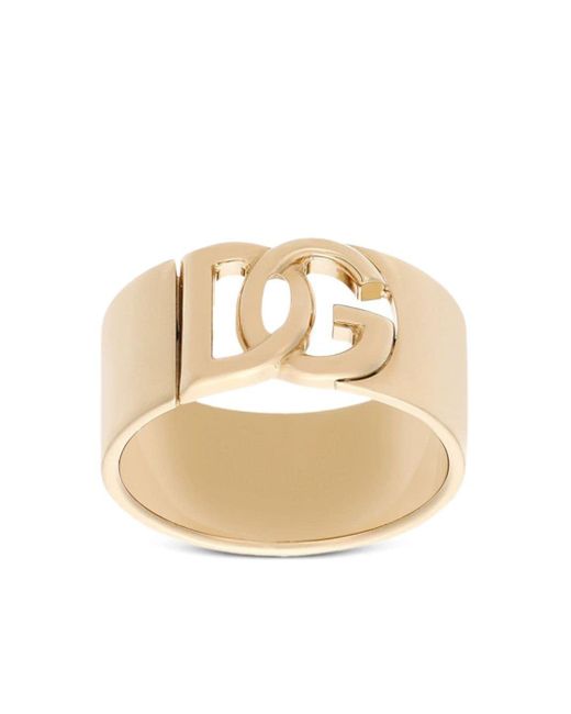 Dolce & Gabbana Natural Dg Cut-out Band Ring for men