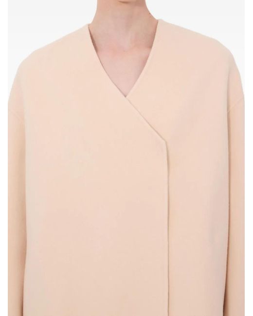 Loulou de Saison Pink Maara Asymmetric Collarless Jacket