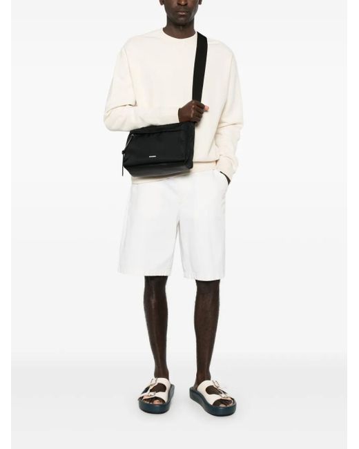 Jil Sander Black Soft Messenger Bag for men