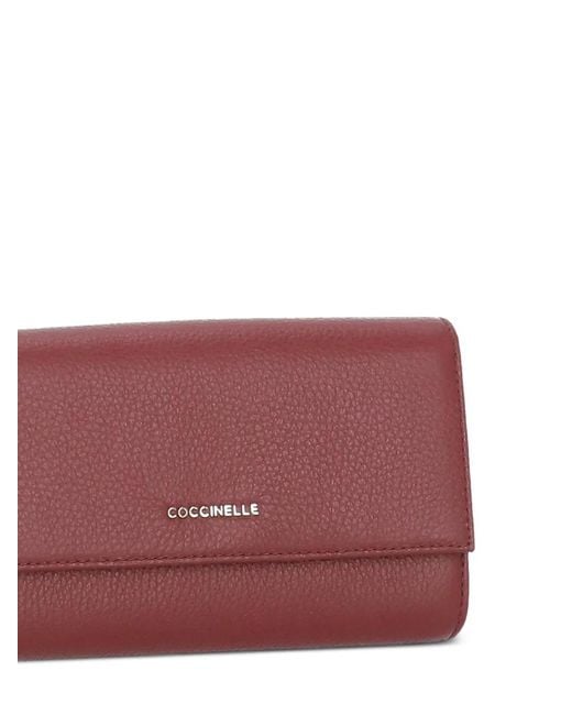 Coccinelle Purple Large Metallic Wallet