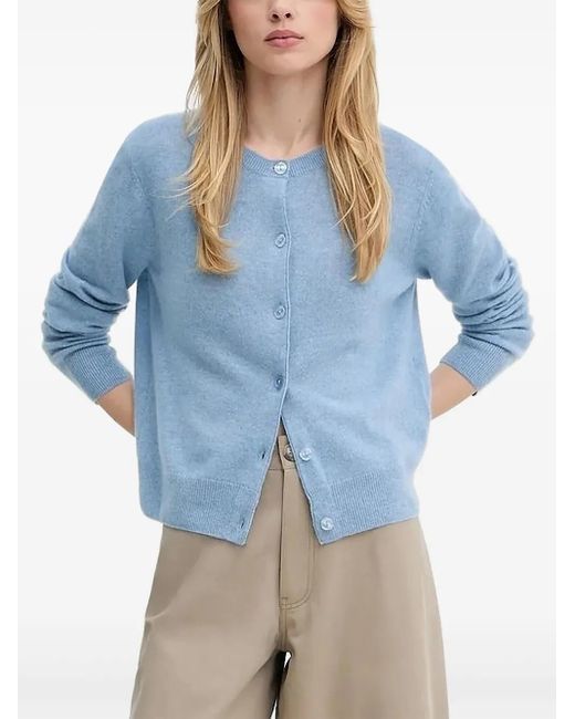 Cardigan En Cachemire À Boutonnière Samsøe & Samsøe en coloris Blue