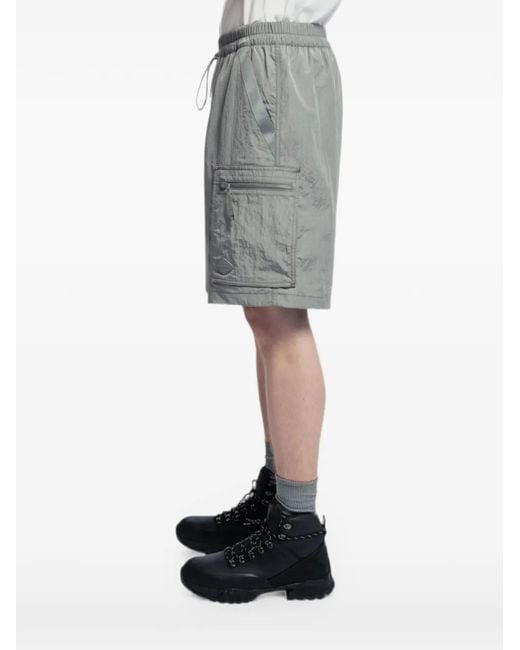 Spoonyard Gray Zippered-Pocket Cargo Shorts