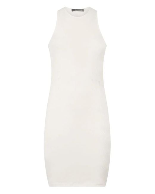 Roberto Cavalli ダメージ ミニドレス White