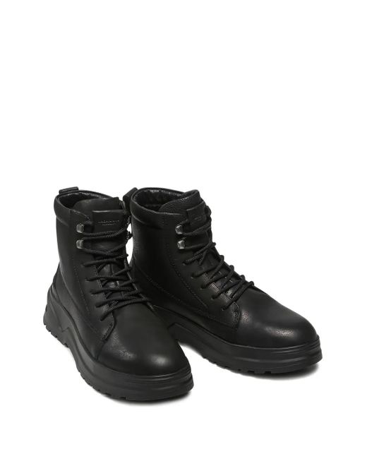 Vagabond Black Isac Lace-Up Platform Boots for men
