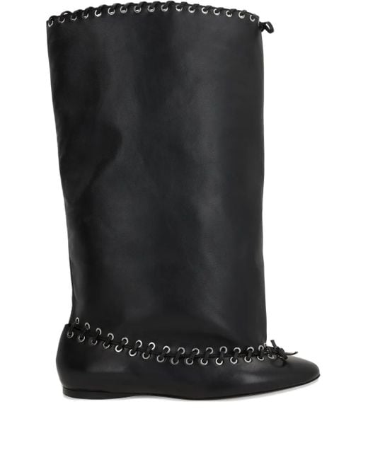ALL-IN Black Grommet Stiefel