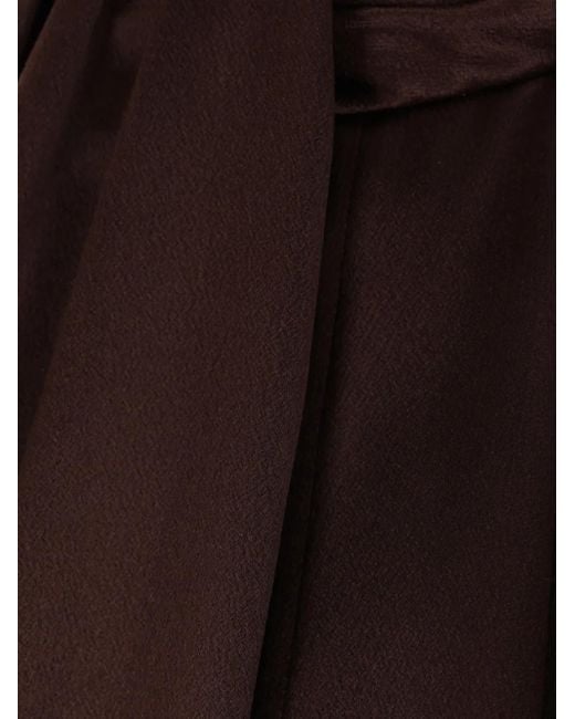Saint Laurent Brown Satin Blouse