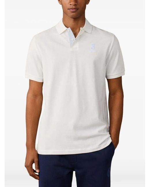 Hackett White Polo Heritage Nbr for men