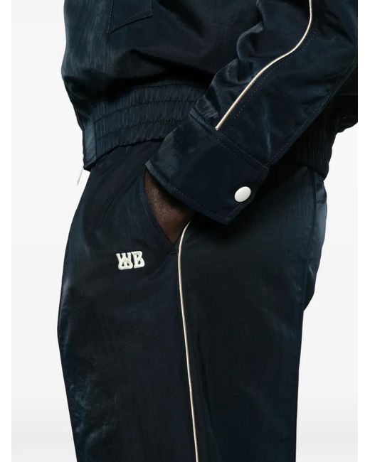 Wales Bonner Blue Taslan Track Pants for men