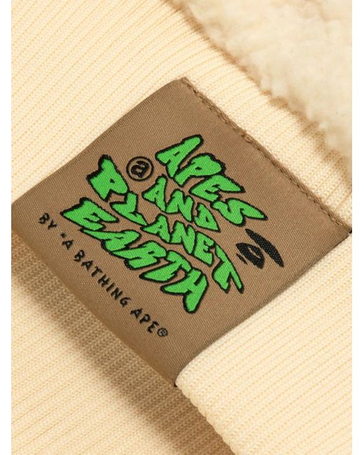Aape By A Bathing Ape Natural Zip Embroidered Jacket for men