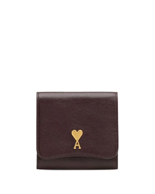 Cartera compacta Paris Paris AMI de color Purple