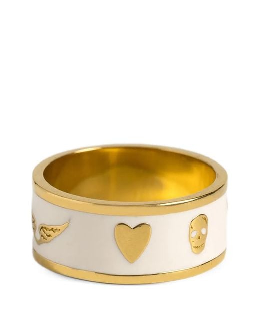 Zadig & Voltaire Metallic Wings-Motif Ring
